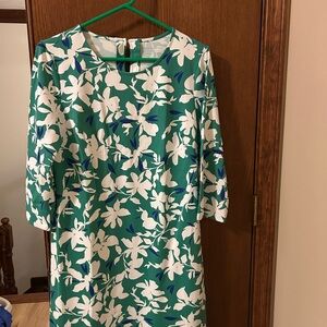 Southern Tide Green and White Floral Mini Dress